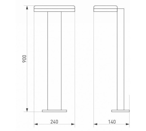 Наземный высокий светильник Arlight Tent 029978