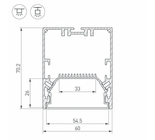 Соединитель угловой X-образный накладной Arlight S-LUX 030143