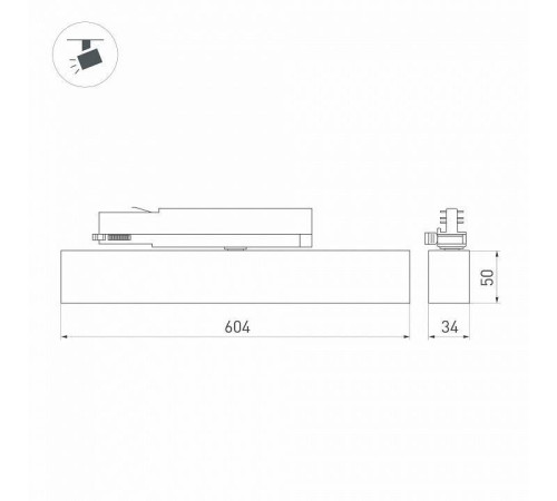 Светильник на штанге Arlight FLAT 033697(1)