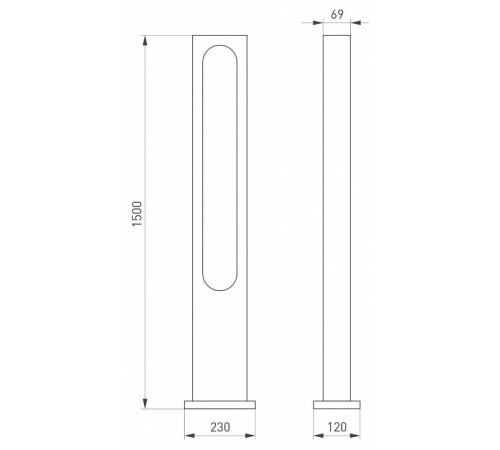 Наземный высокий светильник Arlight Muse 035395