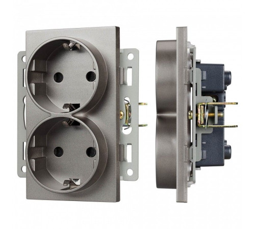 Розетка двойная с заземлением, без рамки Arlight SCT 043766
