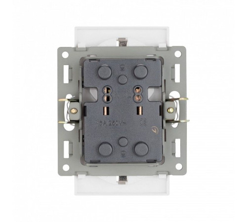 Розетка двойная с заземлением, без рамки Arlight SCT 043766