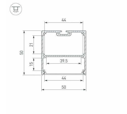 Профиль накладной Arlight SL-LINE 043977