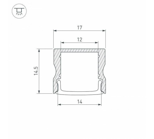 Профиль накладной Arlight LINE 044259(1)