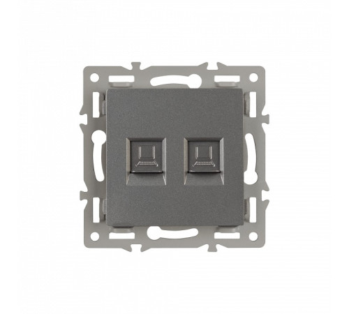 Розетка двойная RJ-12 и Ethernet RJ-45, без рамки Arlight SCT 045338