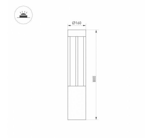 Наземный низкий светильник Arlight LGD-CASTELLO-BOLL 045537