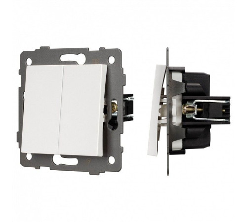 Выключатель двухклавишный без рамки Arlight SWT 049887
