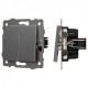 Выключатель двухклавишный без рамки Arlight SWT 049889