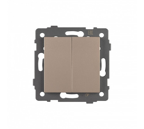 Выключатель двухклавишный без рамки Arlight SWT 049890