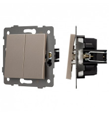 Выключатель двухклавишный без рамки Arlight SWT 049890