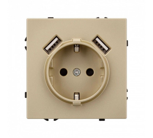 Розетка с заземлением и 2хUSB type A, без рамки Arlight SCT 054290