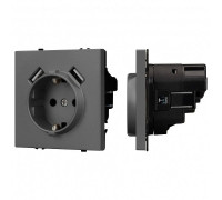 Розетка с заземлением и 2хUSB type A, без рамки Arlight SCT 054291