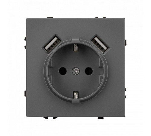 Розетка с заземлением и 2хUSB type A, без рамки Arlight SCT 054291