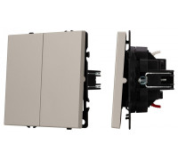 Выключатель двухклавишный без рамки Arlight SWT-NOBE 059419