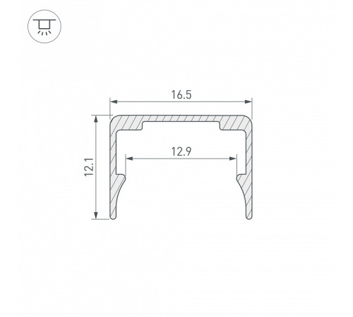 Профиль накладной Arlight WPH-FLEX 062506