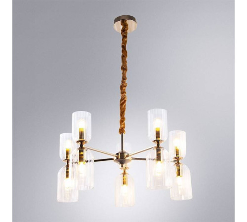 Подвесная люстра Arte Lamp Charm A1623LM-10GO