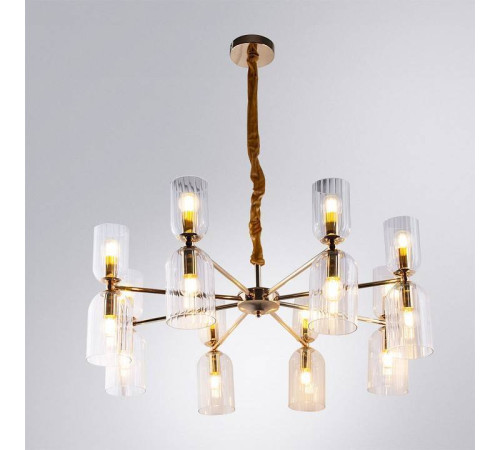 Подвесная люстра Arte Lamp Charm A1623LM-16GO