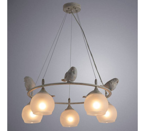 Подвесная люстра Arte Lamp Gemelli 5 ламп A2150SP-5WG