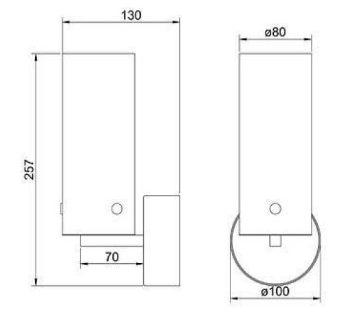 Бра Arte Lamp Lanterna A3606AP-8BK