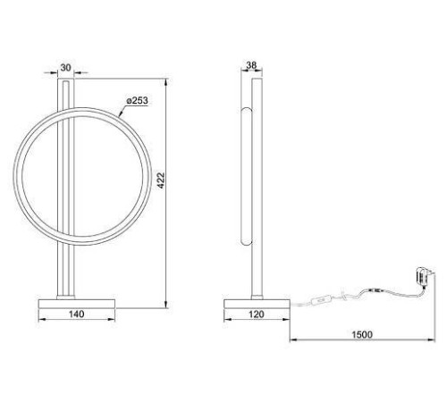 Настольная лампа декоративная Arte Lamp Fluido A3913LT-10BK