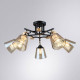 Люстра на штанге Arte Lamp Glassy 5 ламп A5078PL-5BK