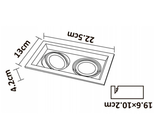 Встраиваемый светильник Arte Lamp Canis A6661PL-2WH