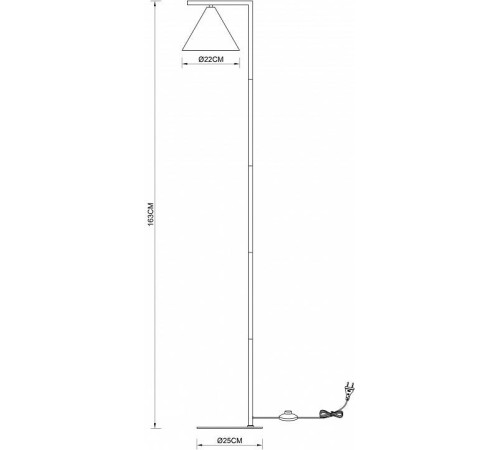 Торшер Arte Lamp David черный A7033PN-1BK