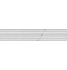 Бордюр Kerama Marazzi Монте Тиберио Багет белый глянцевый обрезной 40x7,3 см BLF024R