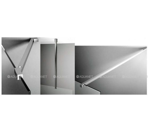 Душевое ограждение Jacob Delafon Contra 140х200 см фиксированное хром E22W140-GA