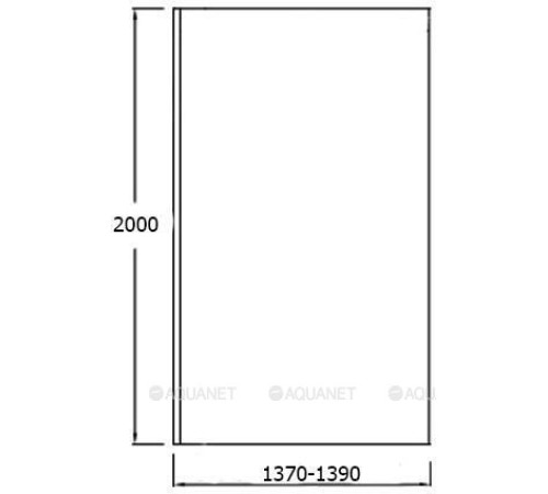 Душевое ограждение Jacob Delafon Contra 140х200 см фиксированное хром E22W140-GA