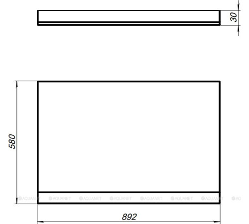 Панель боковая Aquanet PALMA 60 L 00176937