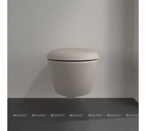 Унитаз подвесной Villeroy & Boch Antao 370x560 мм CeramicPlus цвет Almond 4674T0AM