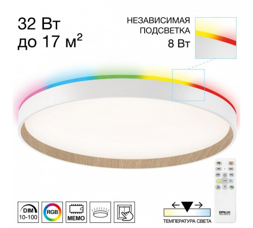 Накладной светильник Citilux ETALON CL750400R