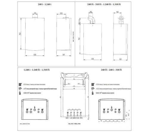 Котел газовый Baxi LUNA 3 Comfort 1.240 Fi настенный одноконтурный турбированный с датчиком CSE45524358