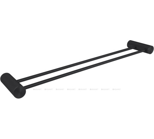 Держатель для полотенец Allen Brau Priority 4.0 двухрядный 600x113x35 мм черный матовый 6.31C12-31