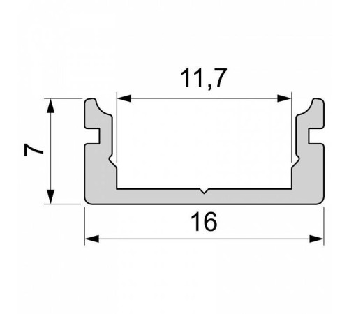 Профиль накладной Deko-Light AU-01-10 970026