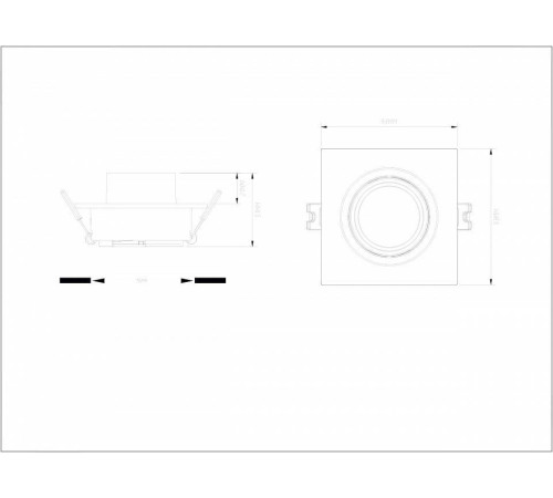 Встраиваемый светильник Denkirs Rond DK3121-WH