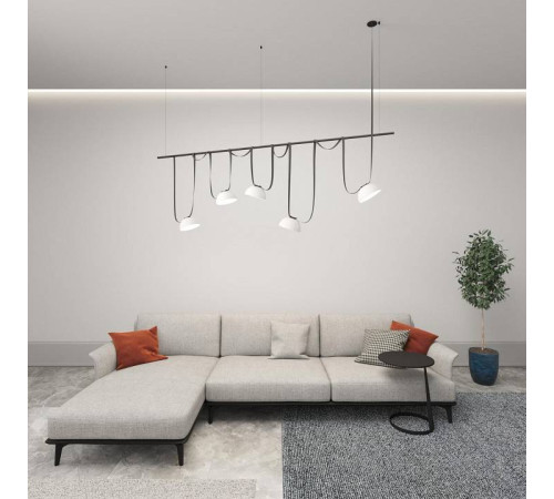 Накладной светильник Denkirs BELTY FLOW DK5561-WH+BK