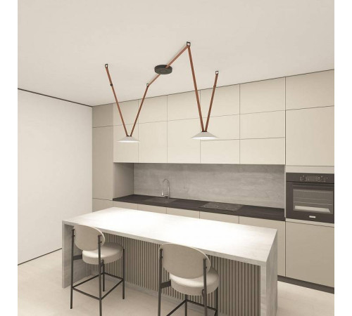 Накладной светильник Denkirs BELTY FLOW DK5565-WH+BK