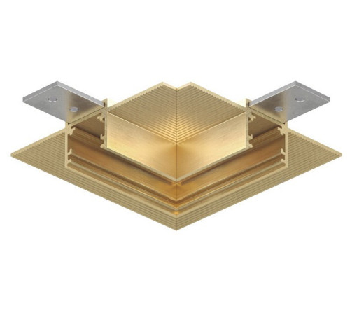 Соединитель угловой L-образный для треков встраиваемых Denkirs SHINE HIDE TR5705-SB