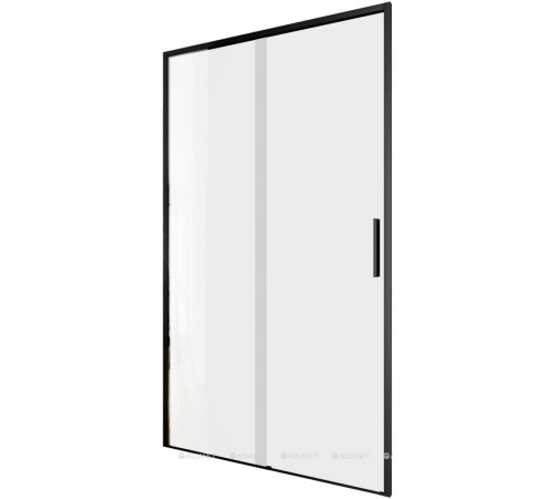 Душевая дверь в нишу Aquanet Pleasure Evo 1100 мм черный анод Easy Clean AE65-N110-BT