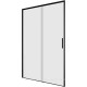 Душевая дверь в нишу Aquanet Pleasure Evo 1200 мм черный анод Easy Clean AE65-N120-BT