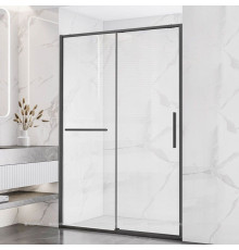 Душевая дверь Vincea Slim Soft 1100 мм вороненая сталь стекло прозрачное VDS-1SS110CLGM
