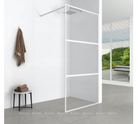 Душевая перегородка Aquanet SW-1200WT 120х200 см стекло 6 мм с суппортом белый SW-1200WT