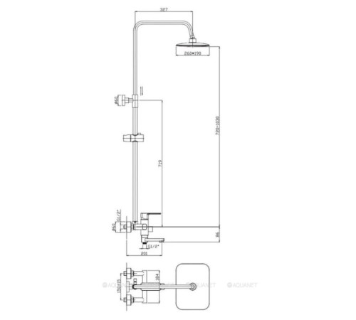 Душевая система Haiba HB2402
