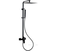 Душевая система Allen Brau INFINITY верхний душ 300 мм черный матовый 5.21012-31