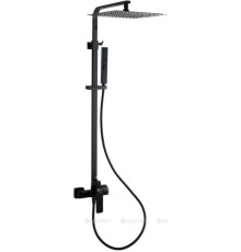 Душевая система Allen Brau INFINITY верхний душ 300 мм черный матовый 5.21012-31