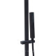 Душевая система Allen Brau INFINITY 2.0 с изливом верхний душ 250x250 мм черный матовый 5.21029-31