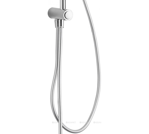 Душевая стойка Aquanet Practic S без смесителя верхний душ 200x200 мм хром AF100-70-S-C