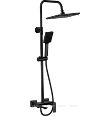 Душевая система Haiba HB24639-7 с изливом и тропическим душем черный HB24639-7